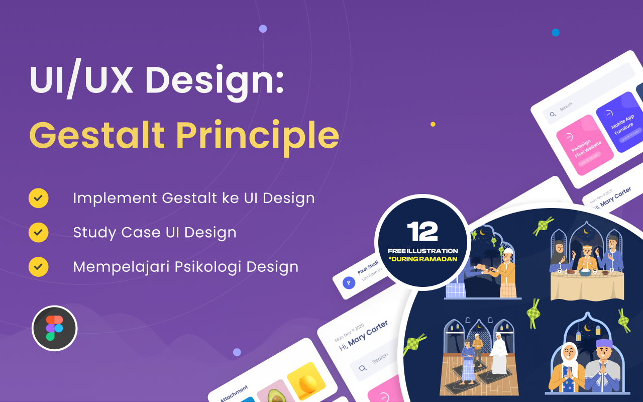 Kelas UI/UX Design: Gestalt Principle di BuildWithAngga